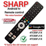 SHARP Android GoogleTV Remote Control (No Voice) For 4TC55FJ1X 4TC65FJ1X 4TC50FJ1X