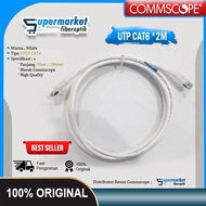 PUTIH Patchcord Lan Cat 6 7 Feet Lan Cable UTP FTP 2 Meters White Commscope