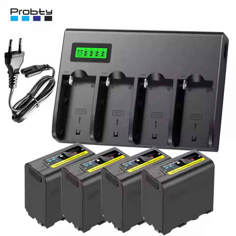 NP-F980 NP-F970 NPF960 NPF970 Battery with LCD Fast Charger For Sony PLM-100 CCD-TRV35 MVC-FD91 MC15