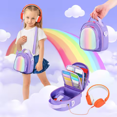 Carrying Case for Yoto Mini (2024 Edition) Travel Storage Bag Card Holder Hold Up To 30 Cards for Pl