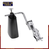 HIk Drum Clamp Metal Cowbell Holder with Cowbell Adjustable Cowbell MountIng Bracket Clamp Percussio