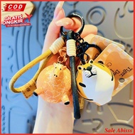 GANTUNGAN Fat Animal If Animal Were Fatty Keychain Cute Fat Animal Souvenir Keychain Animal
