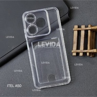 Itel A50 Card Case Clear Card Slot/ Itel A50BENING Case