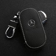 เคสกุญแจรถยนต์หนังแท้1ชิ้นสำหรับ Benz W220 W210 W203 W204 W163 W639 W638 W210 W211 W202 W117 Cla45 C63 E63 A45 X156กระเป๋าใส่กุญแจ