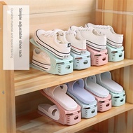 2pcs Adjustable Shoe Stacker Double Shelf Space Savers Shoe Slots Organizer Shoe Slots Shoe Rack Holder for Closet Organization