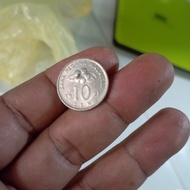 Uang kuno, koin kuno 10 sen Malaysia 1991