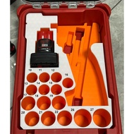 Milwaukee PACKOUT 8435 Toolbox 3D Printing Lining Suitable for M12 FIW2F12 Impact Wrench+Socket Set 