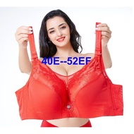 Women's Plus Size Push Up Bra Sexy Lace Full Cup Wired Bra 40/90EF-52/120EF