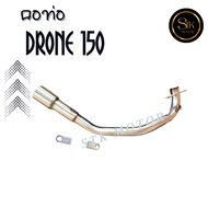 ชุดท่อ GPX Drone150 คอแสตนเลสสวม 2 นิ้ว(51 มิล)+ปลายท่อ