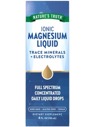 Nature's Truth Ionic Magnesium Liquid Drops | 200mg | 4 Fluid Ounces | with Electrolytes & Trace Min