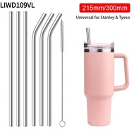 LIWD109VL 1Pcs Stainless Steel Straws, 6mm 8mm Silver Cup Straw, Straight Bent Drinking Reusable Rep