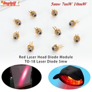 KUGIGIEI Red Laser Head Diode Module, 5mW 7mW 10mW Lab 650nm DIY High Power Burning Infrared, 3V 5V 