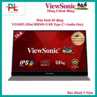 Viewsonic VG1655 Portable Monitor (Mini HDMI+USB Type C+Audio Out) - Genuine Product