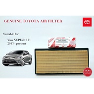 Genuine Toyota Air Filter for Toyota Vios - 17801-0Y040