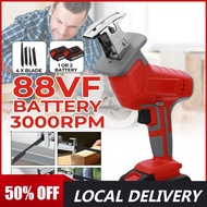 3000RPM Handsaw Saber Saw Multifunction Saw Cordless Reciprocating Saw for Metal Wood Pipe Cutting S
