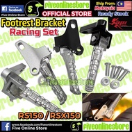 RS150 Rear Footrest Racing Bracket Racing Footrest RS150 RSX150 API Racing Foot Rest Kit 1 Set Pemij