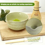 Japanese Tea Sets Ceramic Matcha Bowl Traditional Matcha Gift Matcha Whisk Spoon Matcha Bowl