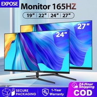 EXPOSE Monitor 19/22/24/27 Inch Curved Pc Gaming 2K/4K Monitor Desktop Computer 24/27 inch 75/165Hz IPS White/Black