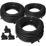 Sasylvia 1/4", 3/8", 1/2" x 20ft Split Wire Loom Tubing with Installation Tool Wire Loom Assortment 