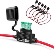 10 Pcs 14AWG ATC/ATO 30amp Fuse Inline Holder Blade Fuse 0.5A 1A 2A 3A 4A 5A 7.5A 10A 15A 20A 25A 30