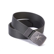 Men's NYLON Canvas Tactical Belt Buckle with Thick Iron Head, exray premiumBINTANG 04