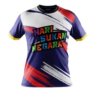 [PRE ORDER] SUBLIMATION HARI SUKAN NEGARA / TSHIRT SUKAN NEGARA / BAJU SUKAN NEGARA / ROUNDNECK