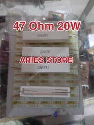 RESISTOR 20W 47OHM 20 WATT 47 OHM PUTIH BAGUS PAS 4144