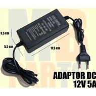 Adaptor 12 Volt 5 Amper Murni Untuk pa DC