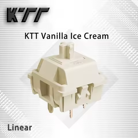 KTT Vanilla Ice Cream Switch Linear 5Pin 43g For Mx Switch Mechanical Keyboard K500 GMK67 Anne Keybo
