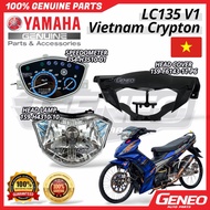 Yamaha LCV1 LC135 V1 Vietnam Crypton Head Lamp Meter Cover Kepala 100% Original Yamaha Parts