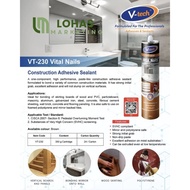 V-Tech VT-230 Vital Nails Sealant - Wainscoting, X Bond, Max Bond (300ML)
