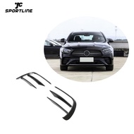 Carbon Fiber W213 E450 Front Bumper Canards for Mercedes Benz E Class W213 E300 E350 E400 E450 Sedan