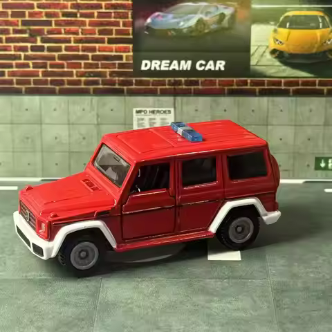 Takara Tomy Tomica No.63 Aisa Version Mercedes Benz G-Class Fire Command Vehicle Alloy Car Vehicle D