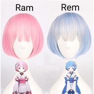 [Sẵn] Rem Wig/tóc giả cosplay Emilia/Ram/Rem - Re: Zero (ver kid và maid) màu hồng [Miu Cosplay]
