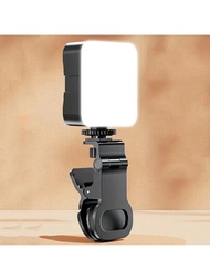 1 件迷你便攜式 Led 口袋補光燈適用於智慧型手機、相機錄影、美顏自拍照明