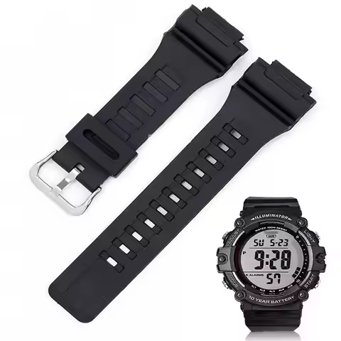 Silicone Resin Watchband for Casio AQ-S810w 800 W-735H TRT-110H AEQ-110w AE-1000W W-735H SGW-300H MR