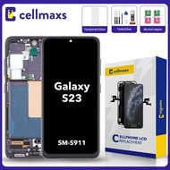 For SAMSUNG Galaxy S23 SM-S911B LCD Touch Screen Replacement With Frame