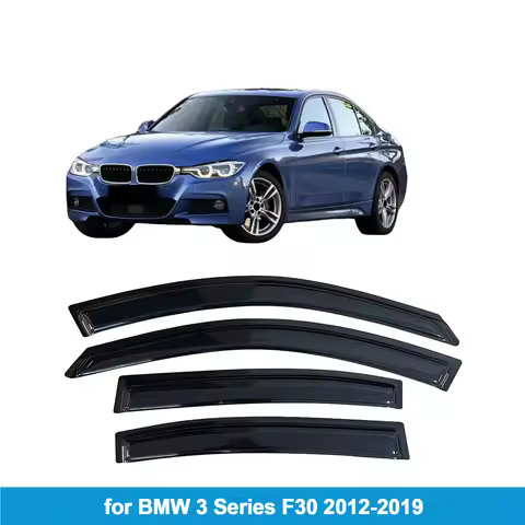 Window Visor for BMW 3 Series F30 2012-2019 Rain Guard Side Vent Deflector Weathershield Outside-Mou