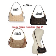 กระเป๋าสะพายผู้หญิงใบเล็ก Coach Pennie Shoulder Bag 25 แท้งาน Outlet Black