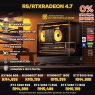 AMD Ryzen 5 8400F PC GAMING PACKAGE 16GB DDR5 1TB SSD NVIDIA RTX AMD RADEON 700W JONSBO D200