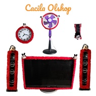 5-in-1 Tv Headband Package 42-52 Remote Control Clock Fan and Pair of Speaker Headbands/Covers