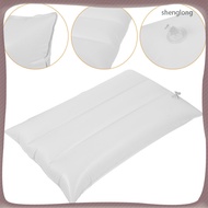 🏠 Durable PVC Inflatable Leg and Sleep Pillow in White for Adult Use, 7.8 x 4.9 Inches