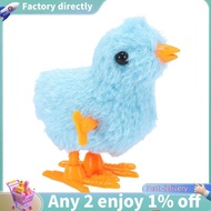E7-1 Piece Fuzzy Chick Hopping Wind Up Toy Clockwork Chicken