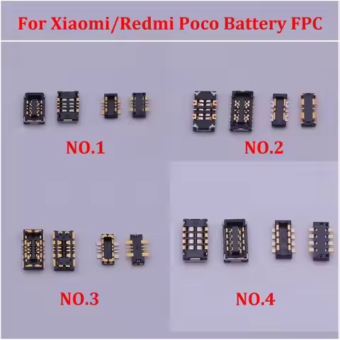 5Sets FPC Connector Battery On Board For Xiaomi Max Mix Redmi Note 5 6 7 8 SE 9 10 11 12 8A 8T K50 P
