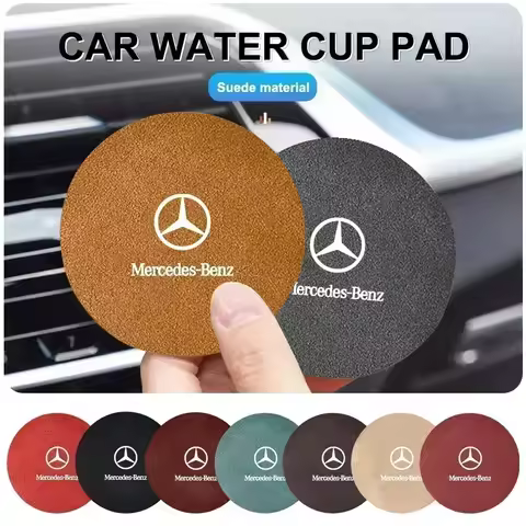 2PCS Car Non-slip Coaster Interior Accessories For Mercedes MP2 MP3 A B C E S Class W201 W210 W108 W