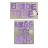 Bridal shower banner,7x5 inches