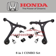 [8 IN 1 COMBO SET] Honda OEM Front Lower Arm / Ball Joint / Stabilizer Link / Bush for Honda Elysion