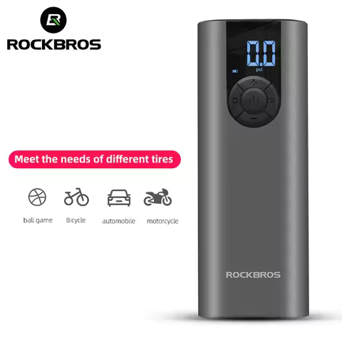 ROCKBROS Bike Pump Cycling Electric Air Pump High Pressure Fast Wireless Inflation Motorcycle Pump P