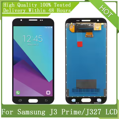 SUPER AMOLED LCD Display Touch Screen Digitizer Assembly Replacement, Fit for SAMSUNG J3 Prime 2017,