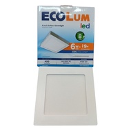 Ecolum 6W Surface Downlight Square Daylight 6500K 220V 120mm CDL1206DL